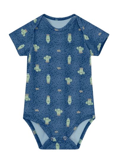 Body bebê menino em cotton Brandili Baby - G