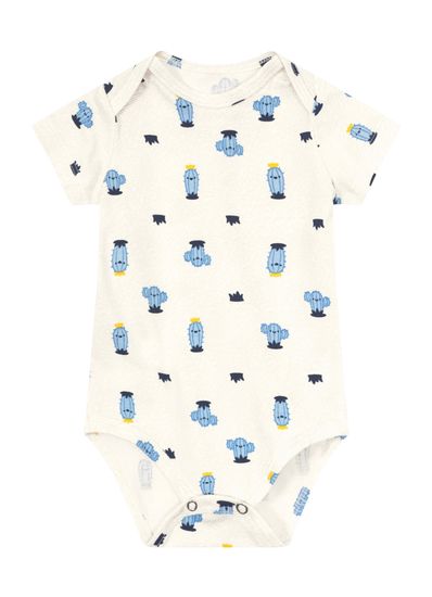 Body bebê menino em cotton Brandili Baby - G