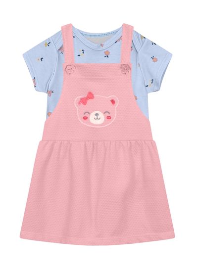 Conjunto bebê menina de ursinho Brandili Baby - G