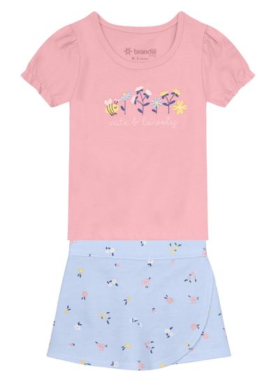 Conjunto bebê menina de abelhinha Brandili Baby - G