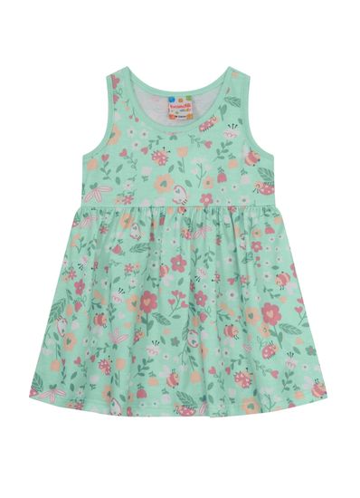 Vestido bebê menina de flores Brandili - G