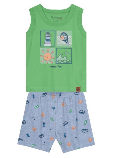 Conjunto bebê menino de verão Brandili Baby - G