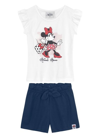 Conjunto infantil menina da minnie mouse Brandili - 1