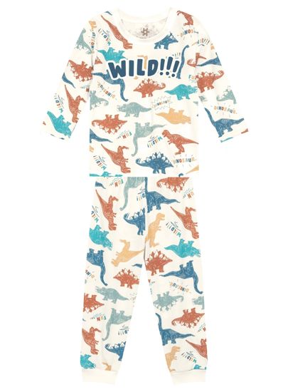 Pijama infantil menino de dinossauro Brandili - 1