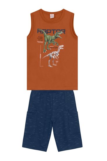 Conjunto infantil menino de dinossauro Brandili - 10
