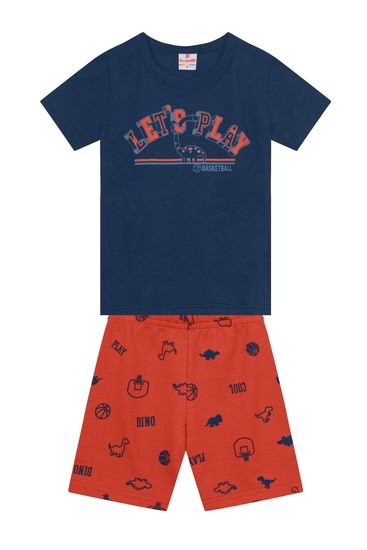 Conjunto infantil menino de dinossauro Brandili - 1