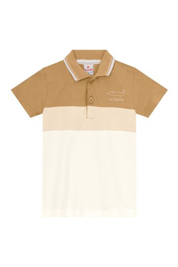 Camisa polo infantil menino de jacaré Brandili - 1