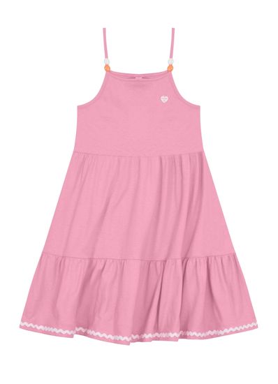 Vestido infantil menina com miçangas Brandili - 4