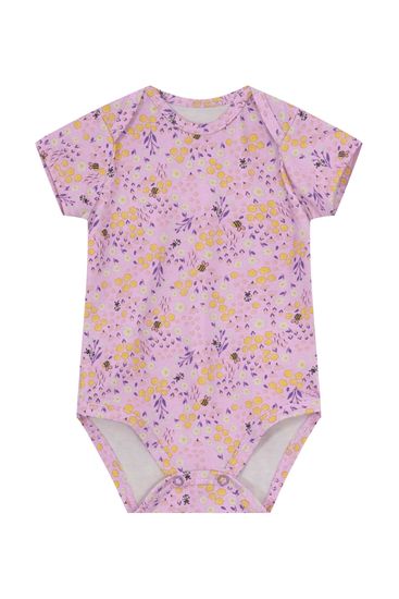 Body bebê menina em cotton Brandili Baby - P