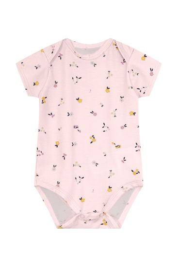 Body bebê menina em cotton Brandili Baby - G