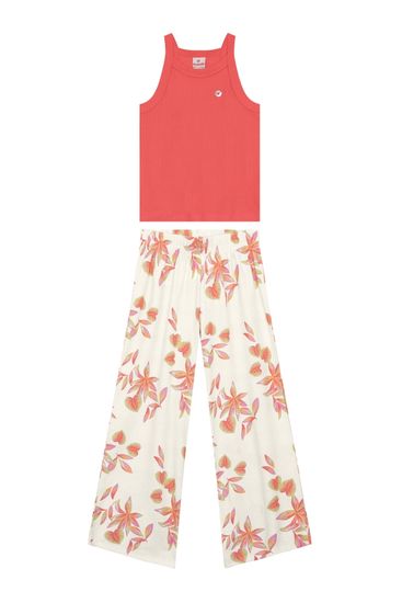 Conjunto infantil menina tropical Brandili - 6