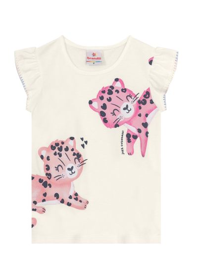 Blusa infantil menina de oncinha Brandili - 1