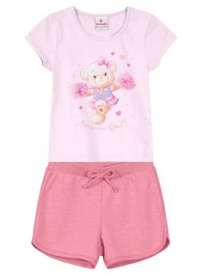 Conjunto infantil menina de ursinho Brandili - 3