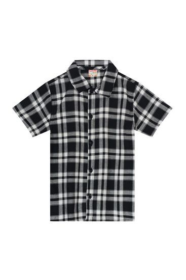 Camisa infantil menino quadriculada Brandili - 4