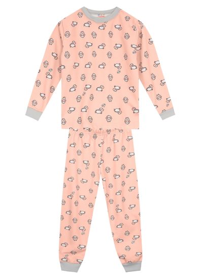 Pijama infantil menina de ovelhinhas Brandili - 4