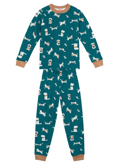 Pijama infantil menino de cachorrinhos Brandili - 1