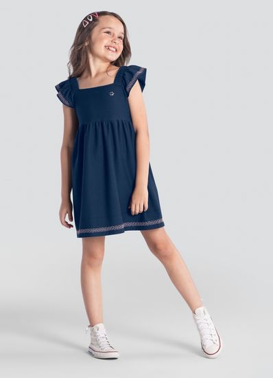 Vestido infantil menina em malha Brandili  - 12