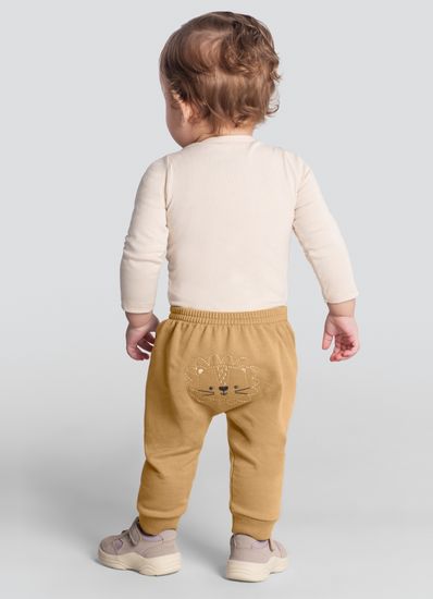 Calça saruel bebê menino de bichinhos Brandili Baby - G