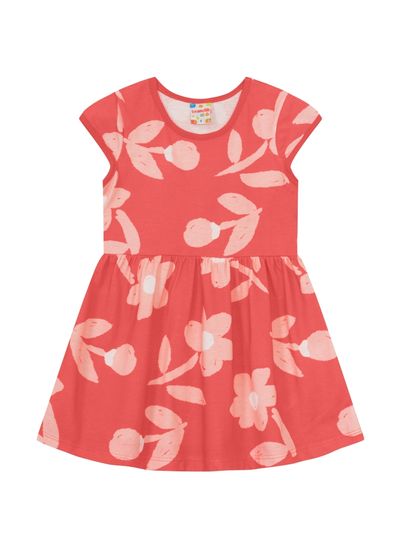 Vestido infantil menina de florzinha Brandili  - 1