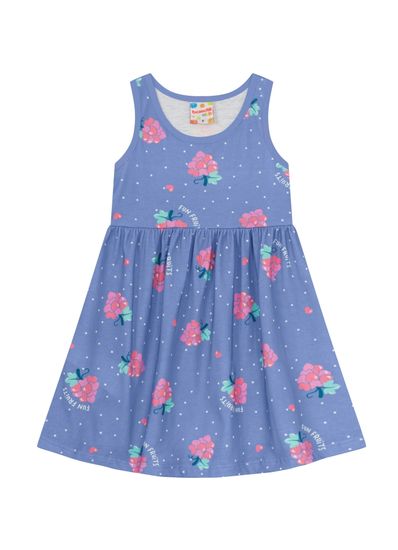 Vestido infantil menina florido Brandili - 1