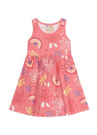 Vestido infantil menina florido Brandili - 10