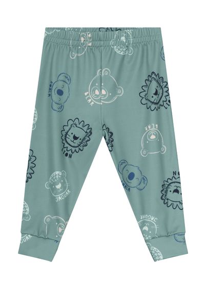 Calça jogger bebê unissex de bichinhos térmica Brandili Baby - G