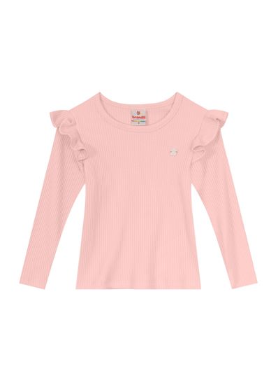 Blusa infantil menina com babado brandili - 1