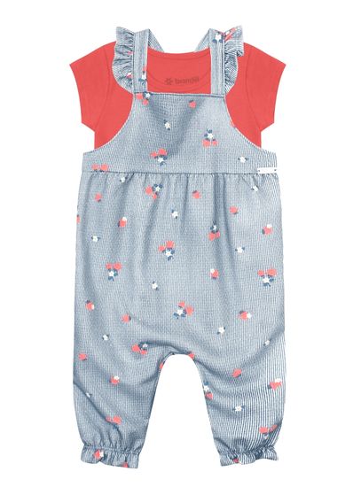 Conjunto bebê menina de cerejinhas Brandili Baby - G