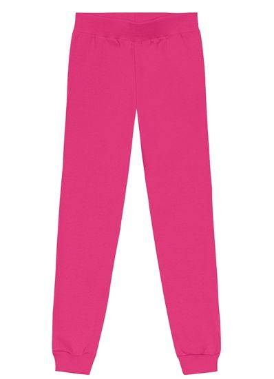 Calça jogger infantil menina em moletom Brandili - 1