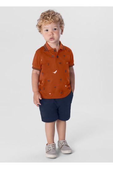Conjunto infantil menino com polo e bermuda Brandili - 10