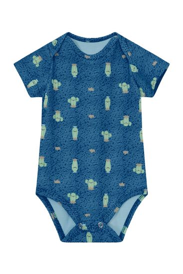 Body bebê menino em cotton Brandili Baby - G