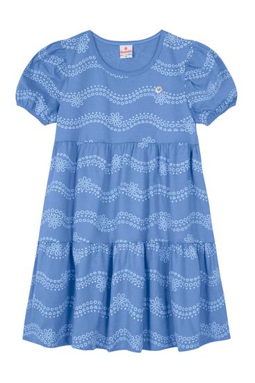 Vestido infantil menina em malha Brandili - 1