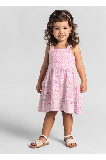 Vestido Infantil em malha com forro helanca Mundi - 10