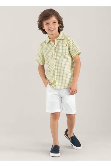 Conjunto camisa infantil menino Mundi - 14