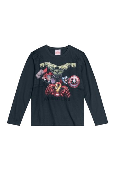 Camiseta Os Vingadores Em Malha Infantil Unissex Brandili - 10