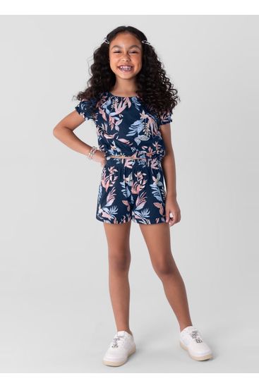 Conjunto infantil menina estampado Brandili - 4