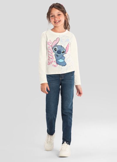 Blusa infantil menina do Stitch Brandili  - 14