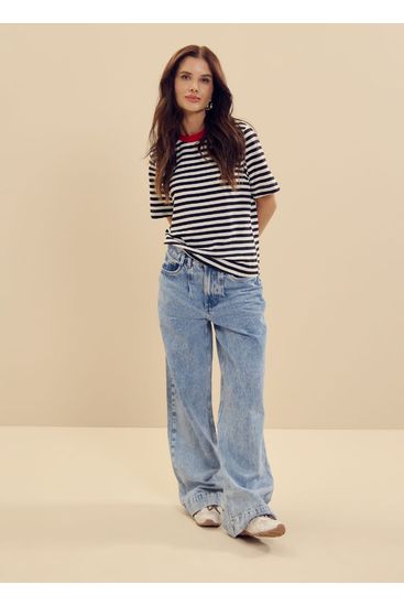 Blusa feminina com listras collab Essendi e Brandili - GG