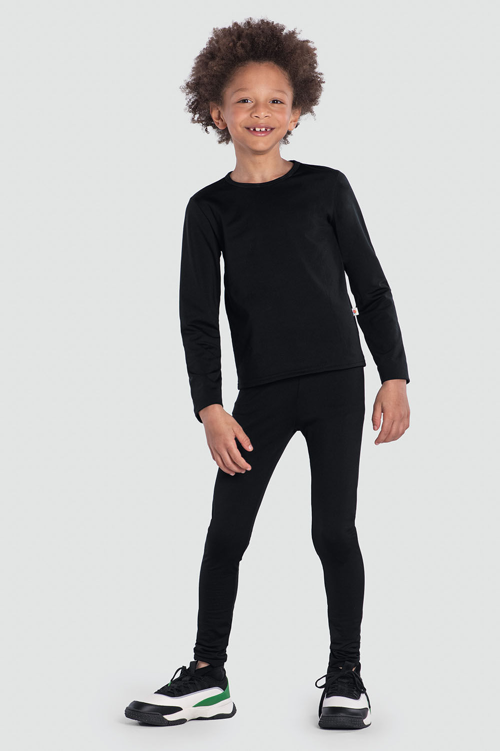 Camiseta infantil unissex térmica pesado Brandili