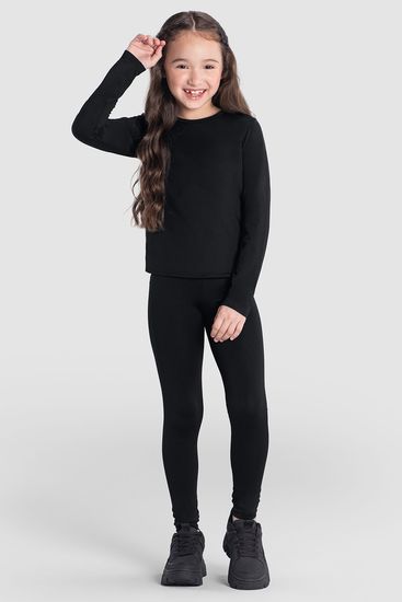 Calça legging infantil unissex térmica leve Brandili - 1