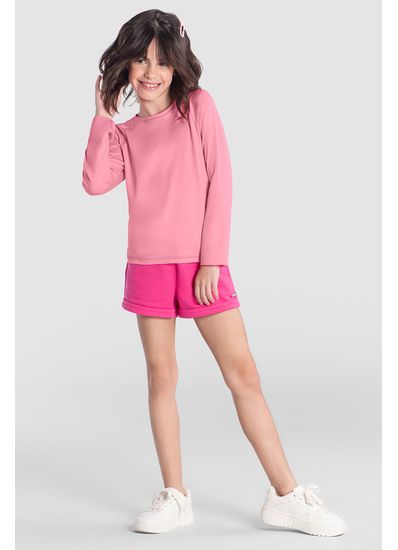Camiseta infantil unissex de malha com proteção UV Brandili - 1