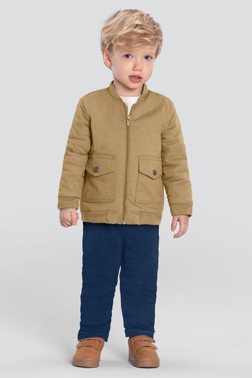 Jaqueta infantil menino em sarja Mundi - 4
