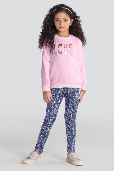 Conjunto infantil menina floral brilhante Mundi - 8