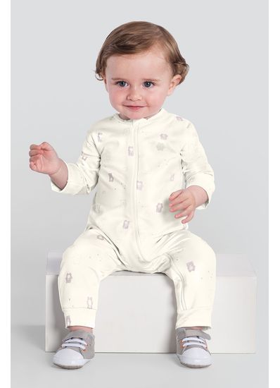 Macacão bebê unissex ursinhos térmico Brandili Baby - G
