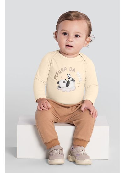 Body bebê unissex panda Brandili Baby - G