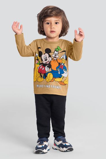 Camiseta infantil menino Mickey Mouse Brandili - 1