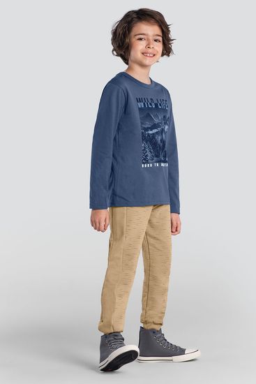 Camiseta infantil menino de lobinho Brandili - 16