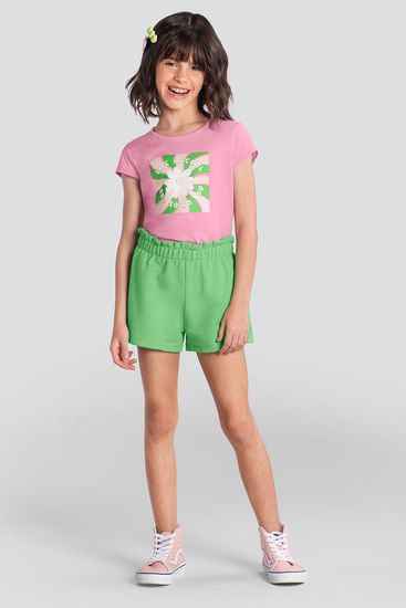 Conjunto infantil menina de florzinha Brandili - 12