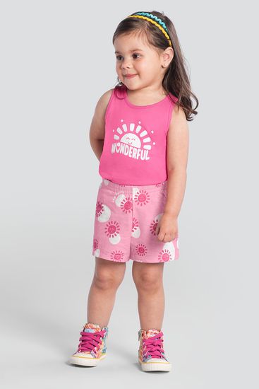 Conjunto infantil menina brilhante Brandili - 10