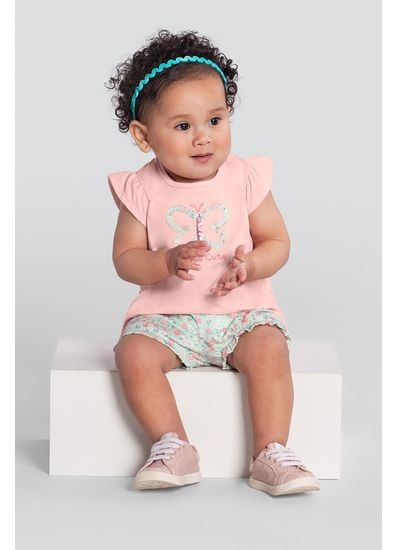 Conjunto bebê menina de borboleta Brandili Baby - G